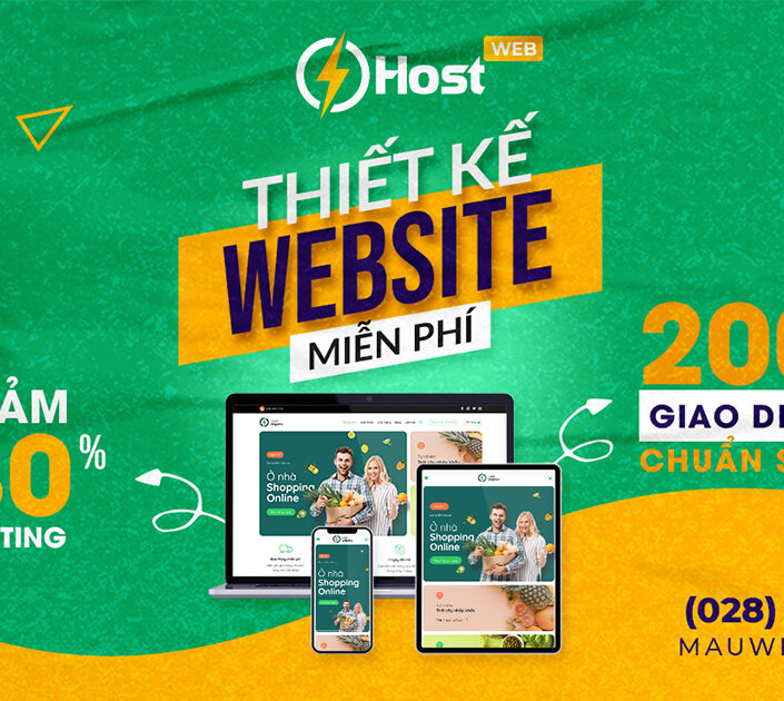 tặng thiết kế website