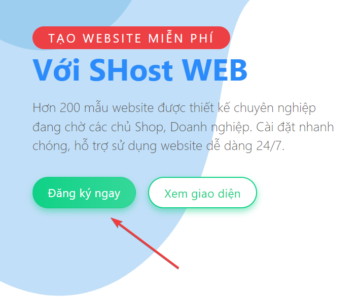 Tặng thiết kế website
