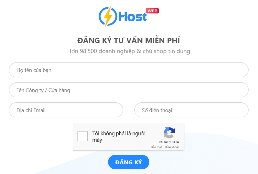 Tặng thiết kế website